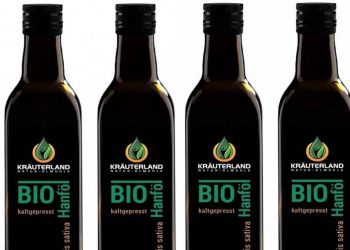 Bio-Hanföl wertvoll, biologisch und reichhaltig