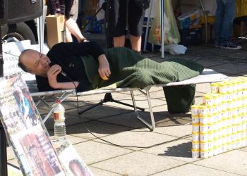 Dr. Franjo Grotenhermen im Warn-Hungerstreik