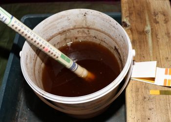 Kippende Wurmfarm retten