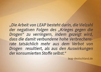 Offener Brief für die Legalisierung von LEAP an die Abgeordneten Deutschlands