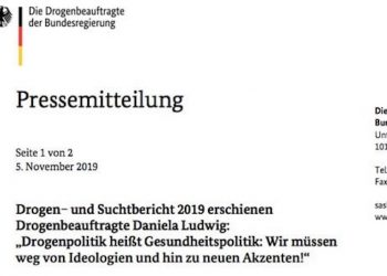 Drogen- und Suchtbericht 2019
