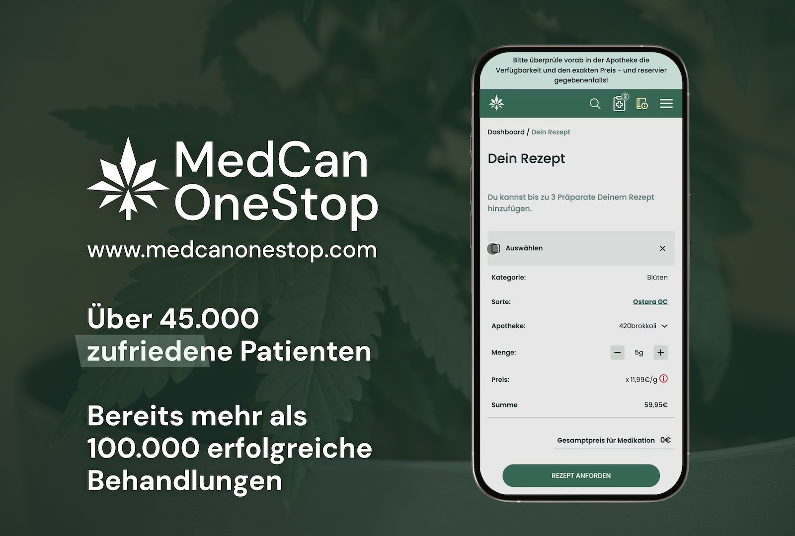 Nur ein Stopp für deine Cannabismedizin MedCanOneStop Allgemeines