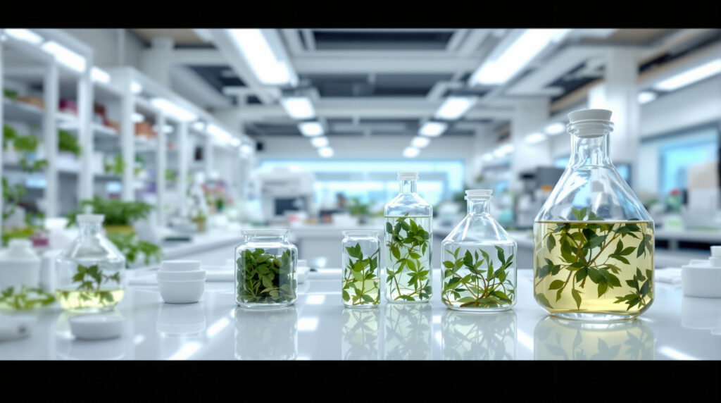 Labor für Cannabis-Forschung mit wissenschaftlicher Ausstattung