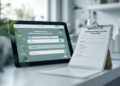 Wissenschaftliche Befragung zu medizinischem Cannabis auf Tablet