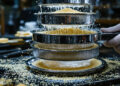 Bubble-Hash-Herstellung mit gestaffelten Sieben und Eiswasser