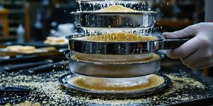 Bubble-Hash-Herstellung mit gestaffelten Sieben und Eiswasser