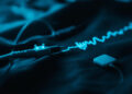 EEG-Elektroden zur Messung von Schlafphasen in einem Schlaflabor