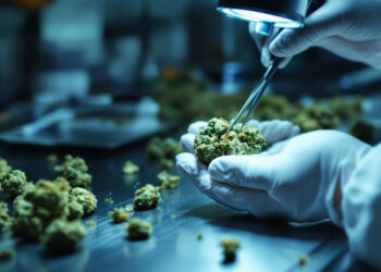 Laboruntersuchung von Cannabisblüten unter pharmazeutischer Qualitätskontrolle