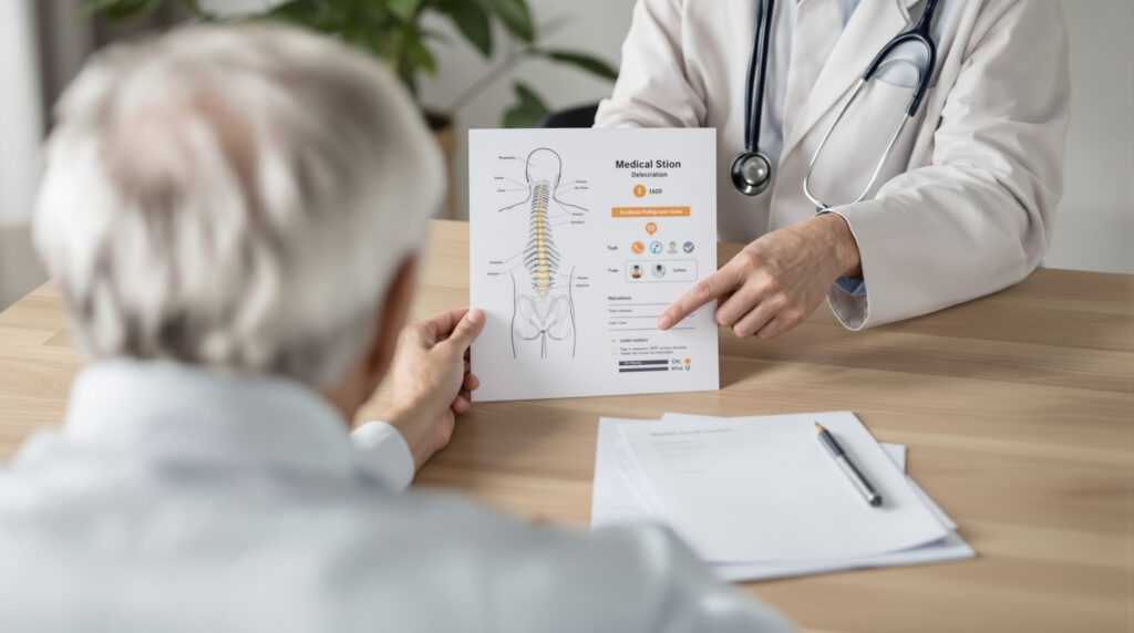 Ärztliche Beratung zu Schmerztherapie aus Patientenperspektive