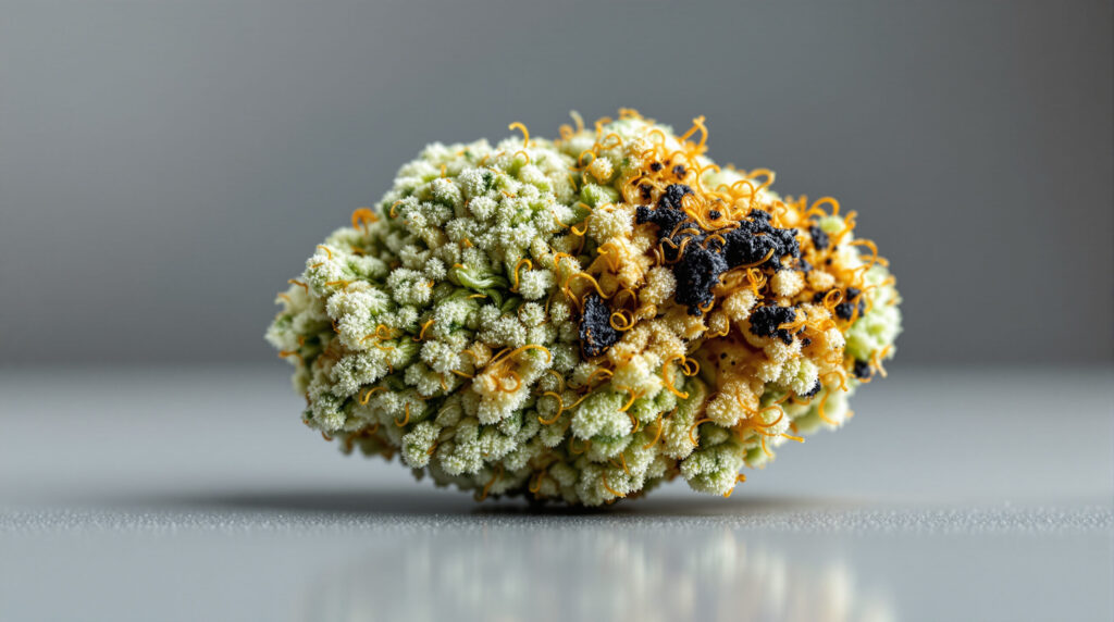 Cannabis-Trichome bei optimaler und zu hoher Verdampfungstemperatur