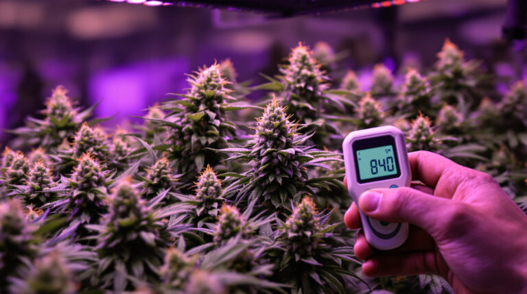 Wie viel Licht braucht Cannabis in der Blüte? PPFD, Stunden und Abstand