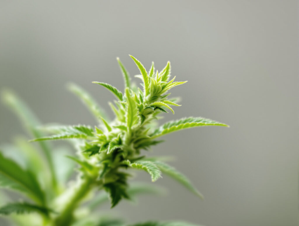 Nahaufnahme eines Nodiums mit austreibenden Seitentrieben