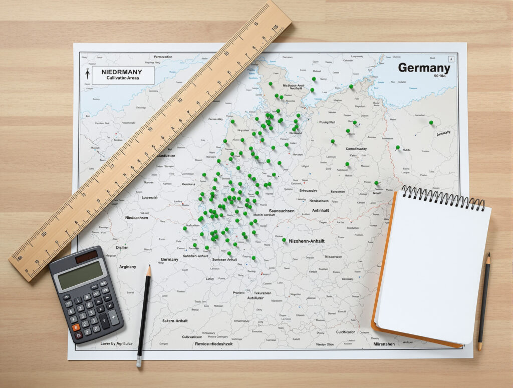 Statistische Auswertung der Nutzhanfanbauflächen in Deutschland
