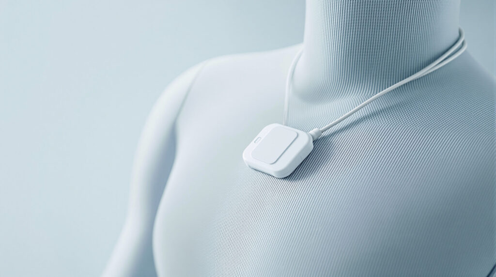 Tragbares EKG-Messgerät zur Langzeit-Überwachung des Herzrhythmus