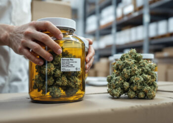 Pharmazeutische Logistik für Medizinalcannabis im Lager