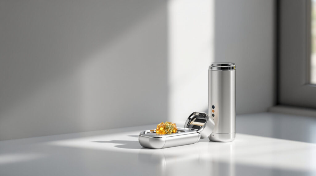Vaporizer mit hochkonzentriertem Cannabis-Extrakt für die Inhalation