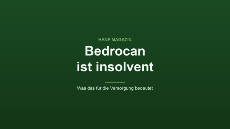 Bedrocan ist insolvent: Was das für die Versorgung mit Medizinalcannabis bedeutet