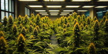 Indoor-Anbau eines Cannabis Social Clubs in urbaner Umgebung