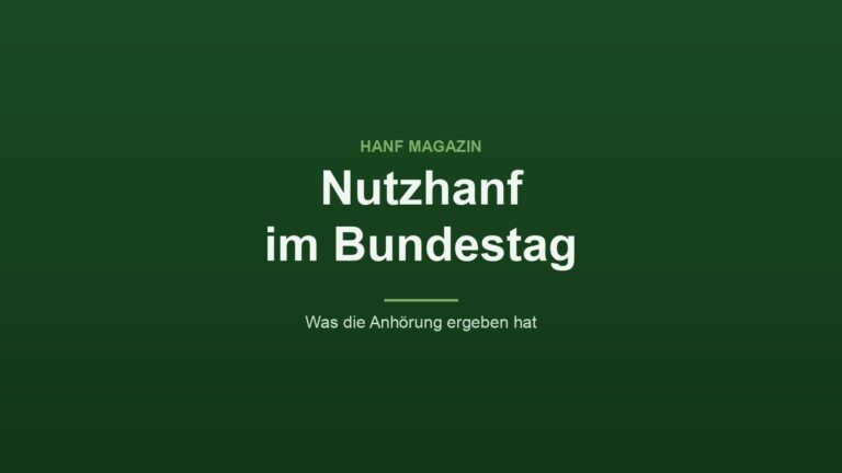 Nutzhanf-Anhörung im Bundestag: Das Risikobewertungsinstitut bremst
